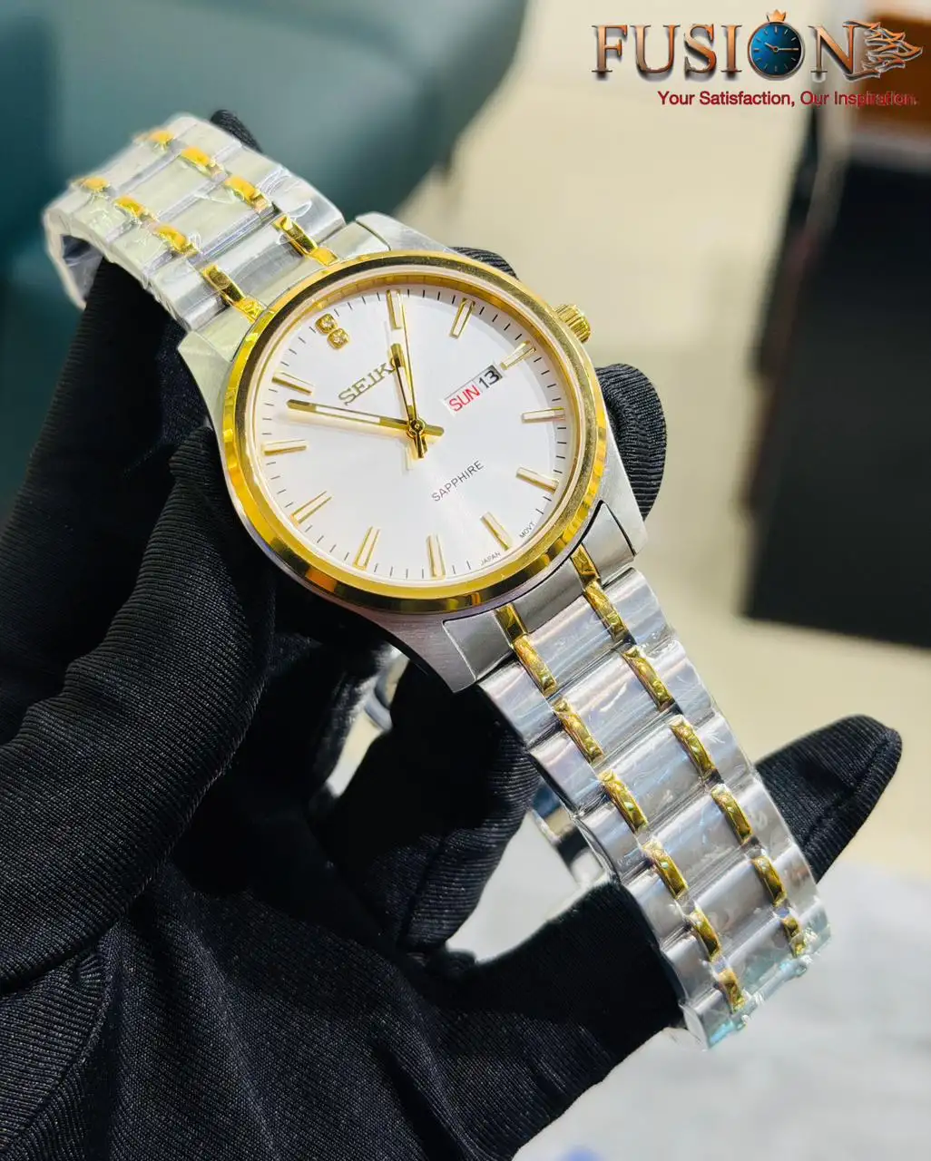 SEIKO Day Date Quartz Watch Dual Tone || Semi AAA Grade Inspired Version