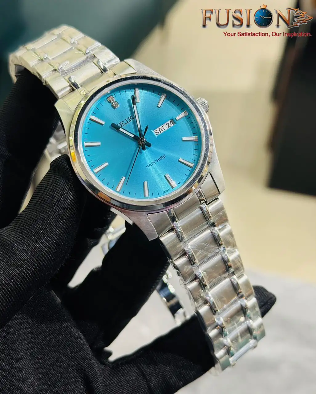 SEIKO Day Date Quartz Watch Tiffany|| Semi AAA Grade Inspired Version
