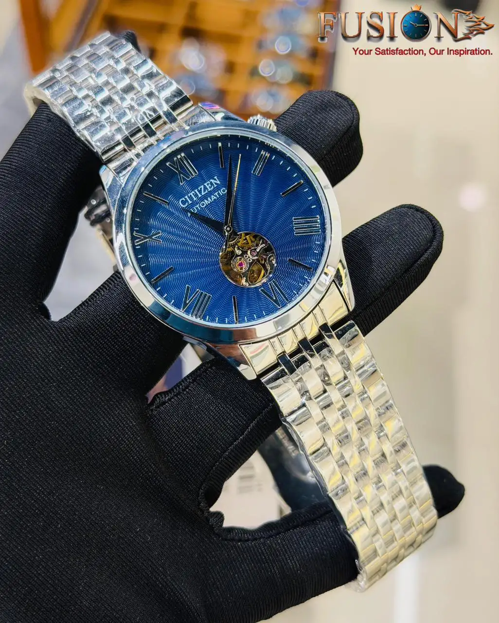 CITIZEN Open Heart Automatic Blue Dial Watch || Semi AAA Grade Inspired Watch