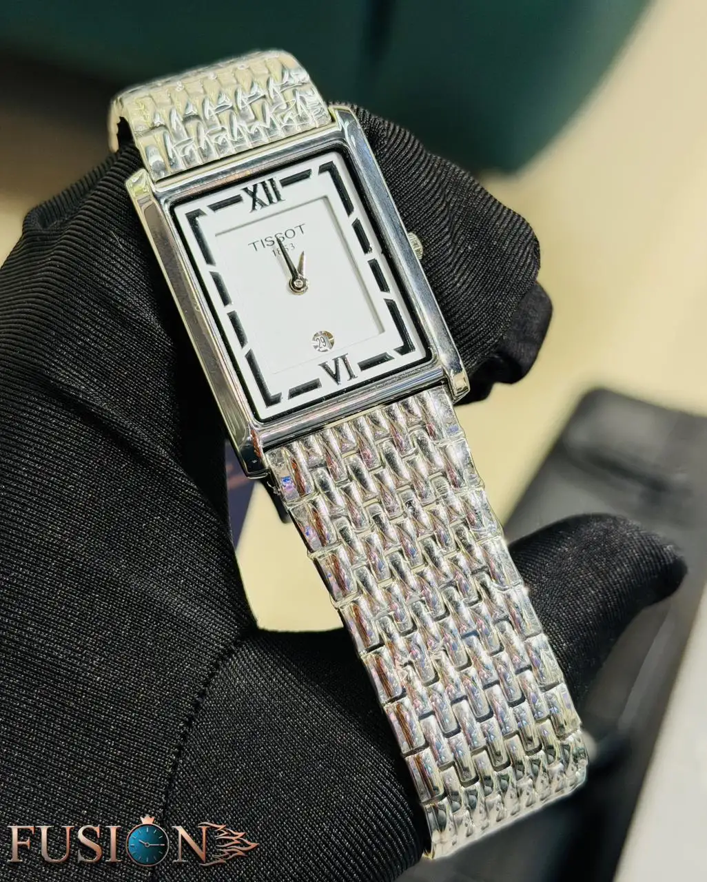 TISSOT Old Money Tank Shape Quartz Watch Silver White || Semi AAA Grade Inspired Watch